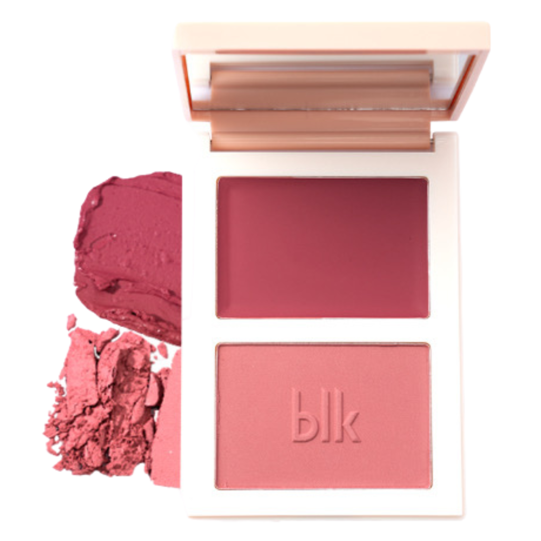 BLK Cosmetics Dual Blush Palette Cream + Powder Duo